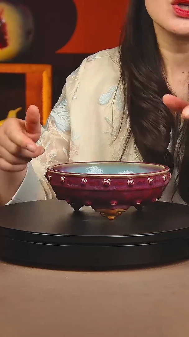 瓷片宋代五大名窑鼓钉洗