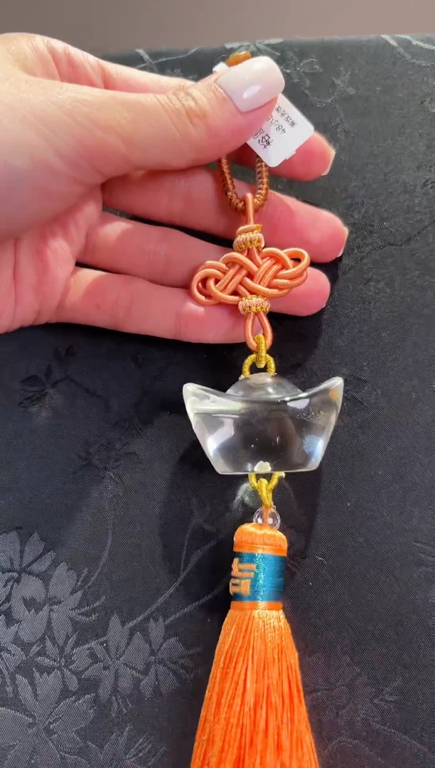 未镶嵌车挂水晶水晶元宝挂件