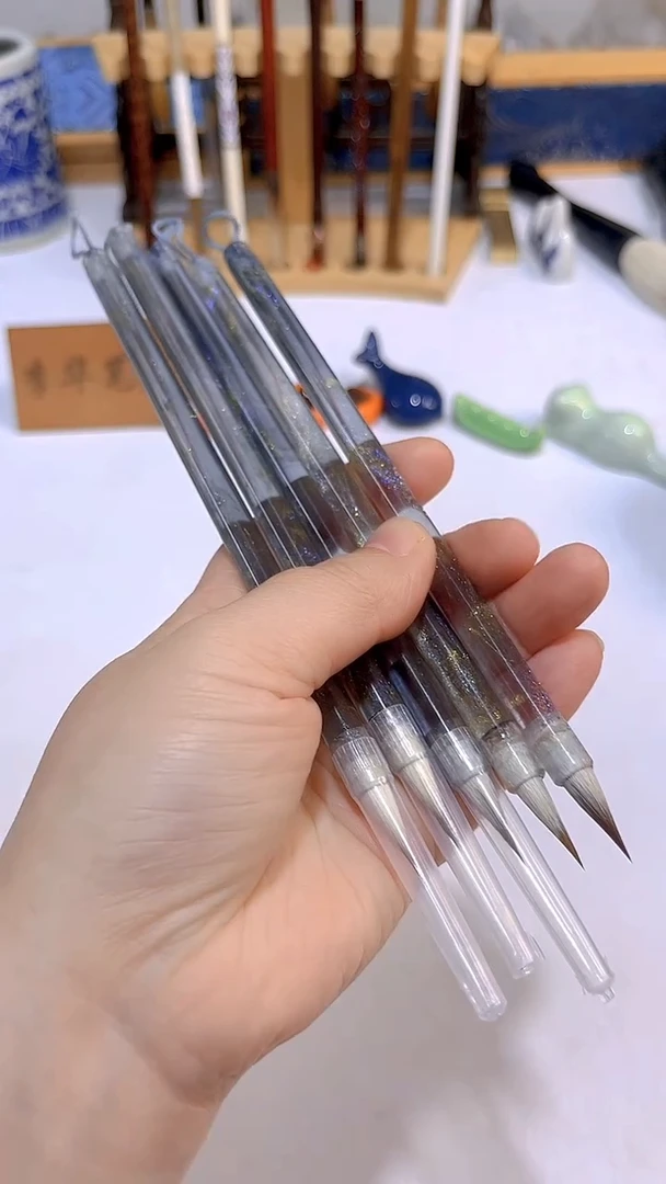 黑金兼毫  小楷毛笔5支