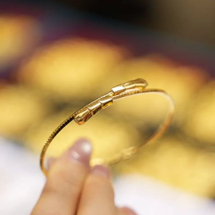 【巧玲专属】足金999龙鳞灵蛇半镯手链 经典时尚百搭 10.43