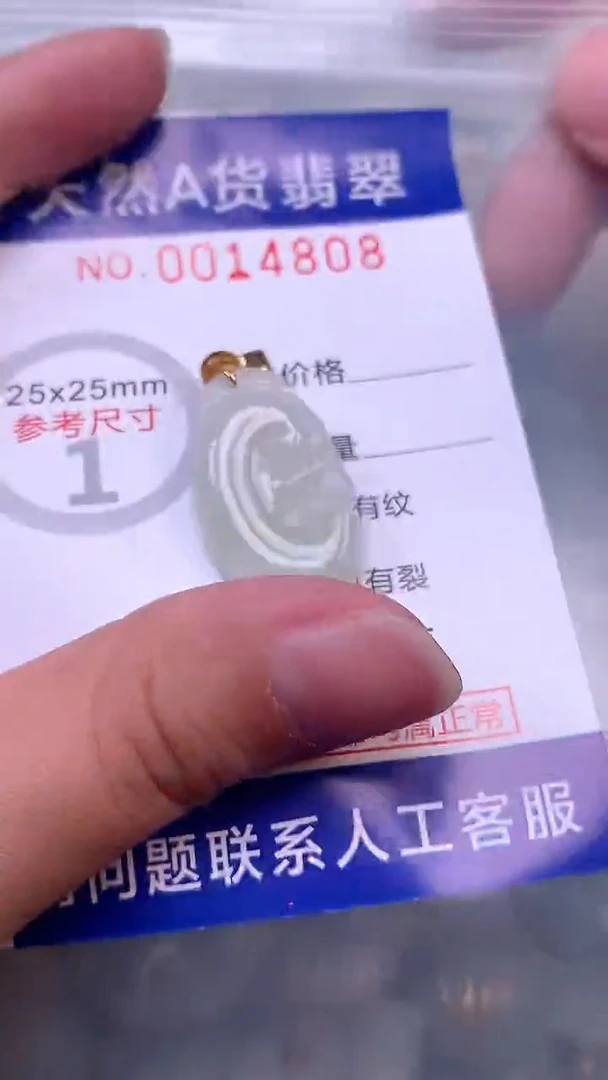 翡翠未镶嵌吊坠(不含链)1