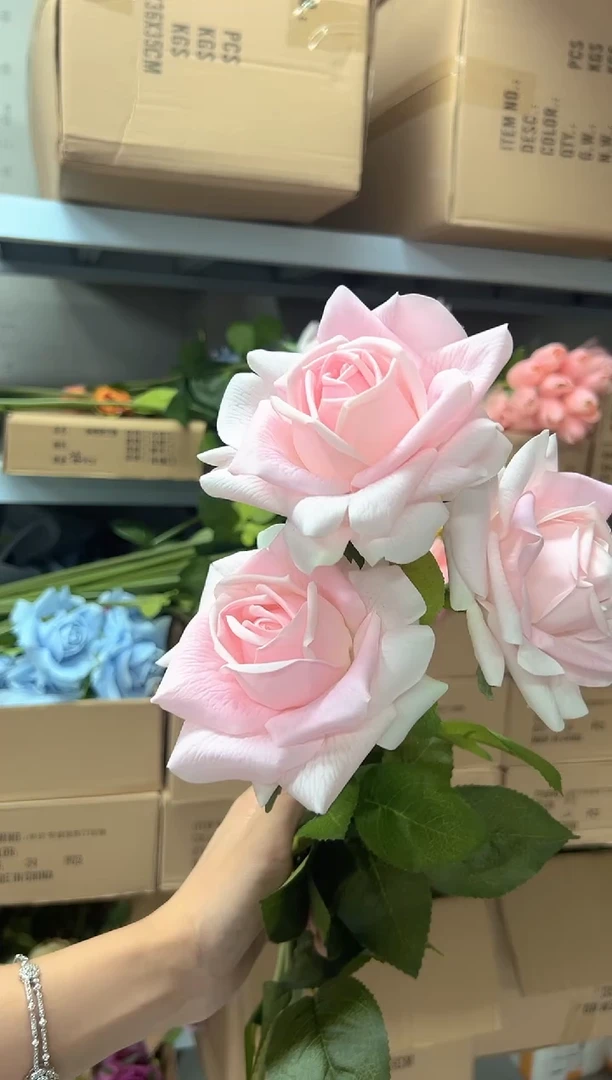 3枝浅粉手感保湿水晶