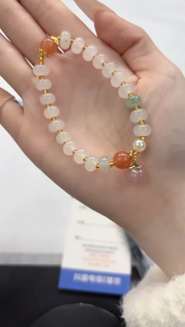 【闪购商品】石英质玉手镯未镶嵌桃子zc