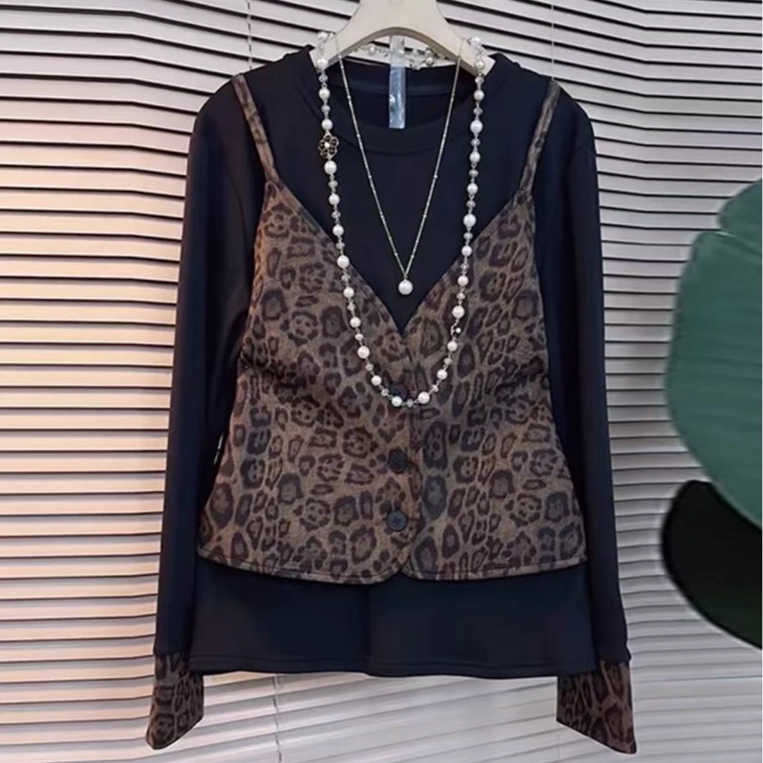1035豹纹吊带假两件（已直播间为准）