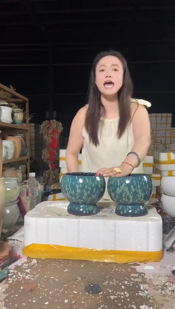 宜兴紫砂粗陶花盆14/15