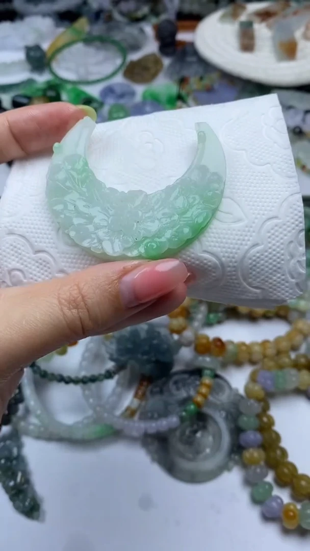 定制翡翠未镶嵌毛货定制不退不换