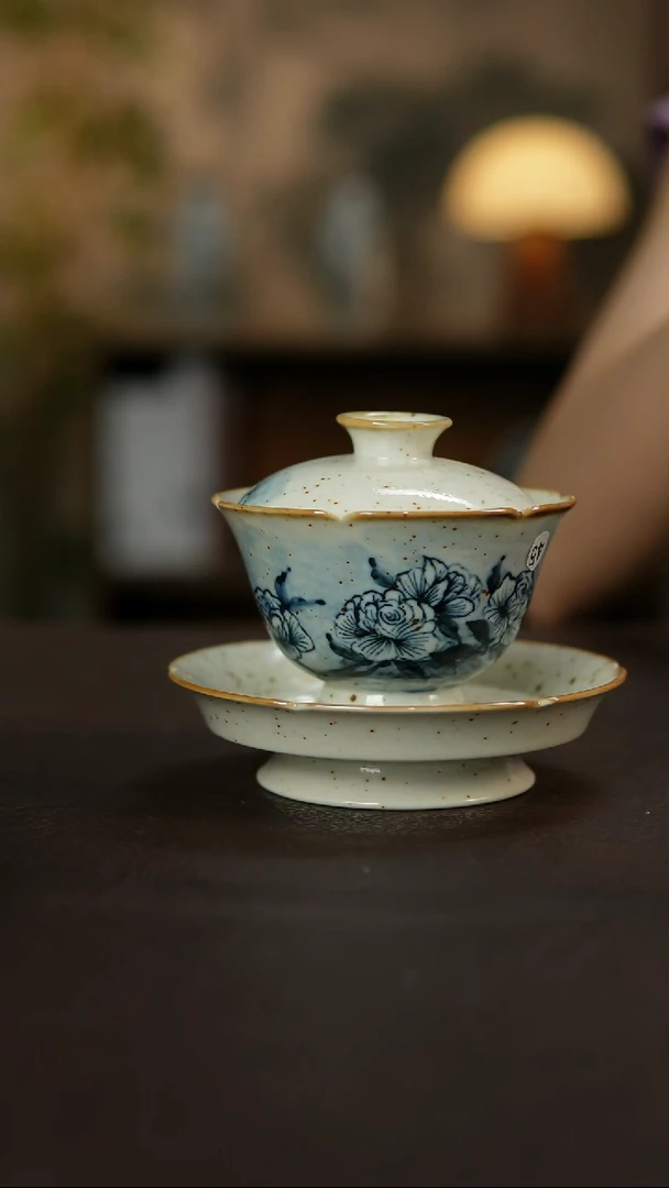 杯景德镇陶瓷杯碗柴烧多人