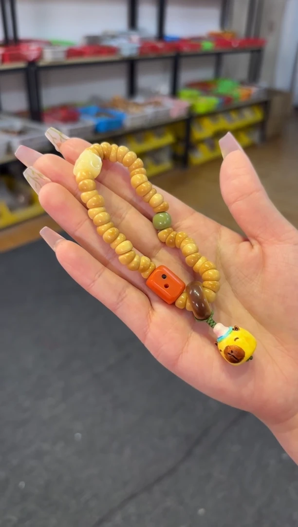 【闪购商品】菩提根/象牙果吊坠 8mm龙脊大肠卡皮巴拉