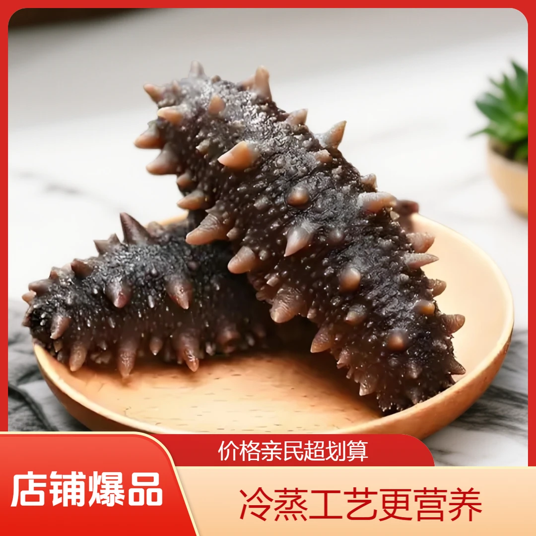 锦盛铭洋3斤冷蒸海参（软糯弹滑款）8-12只/斤独立包装大连海参礼品