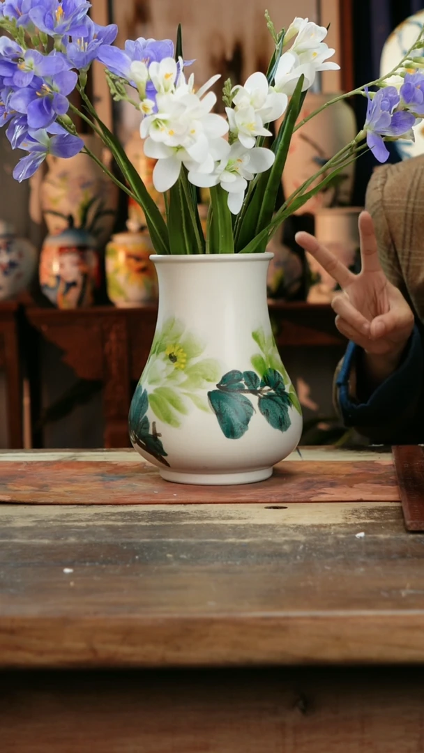 【闪购商品】瓷片景德镇纯手工釉下彩精品花瓶