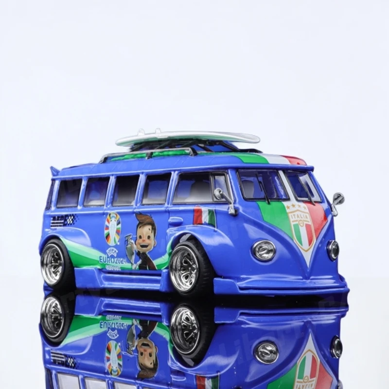 Liberty64VW大众T1面包车2024欧洲杯意大利合金Kombi汽车模型1:64