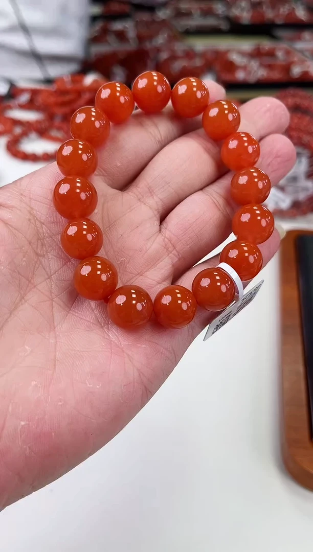 【闪购商品】南红玛瑙滴水洞手串13+未镶嵌一个/条