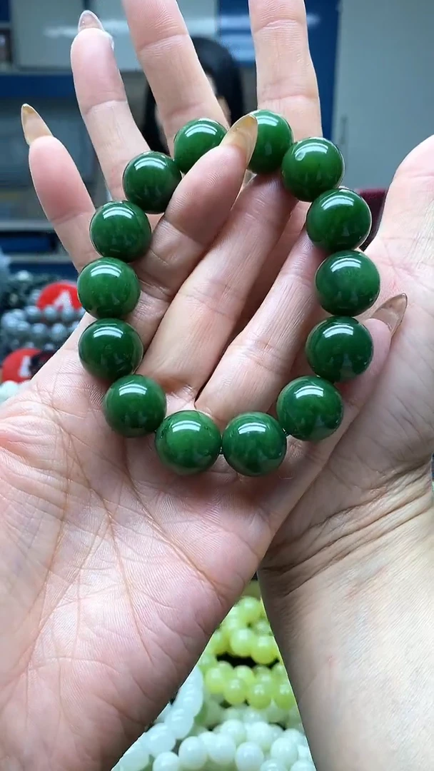 未镶嵌手串和田玉碧玉16