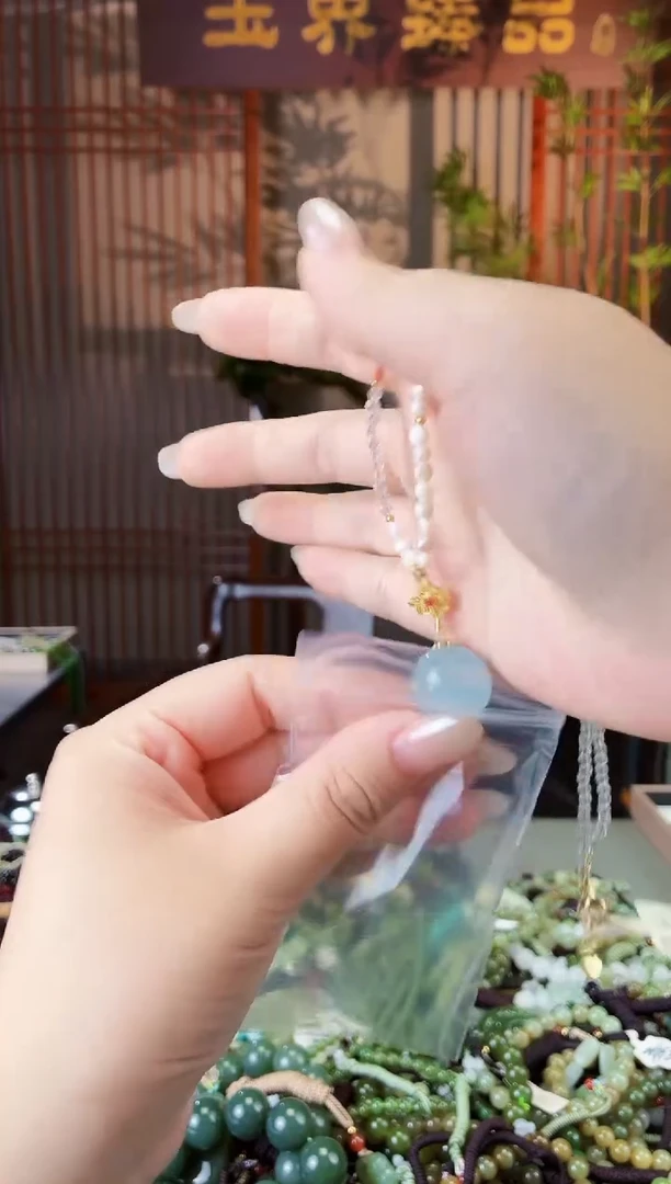 未镶嵌手链海蓝宝石多样性发货拍一发一
