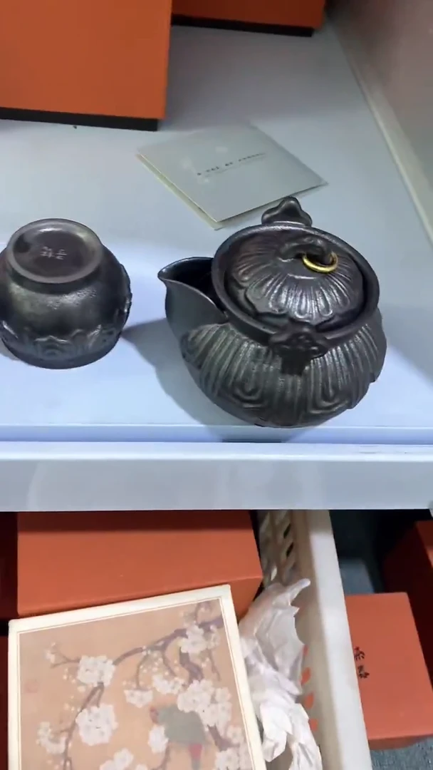 瓷片壶+1杯陶瓷茶具茶器