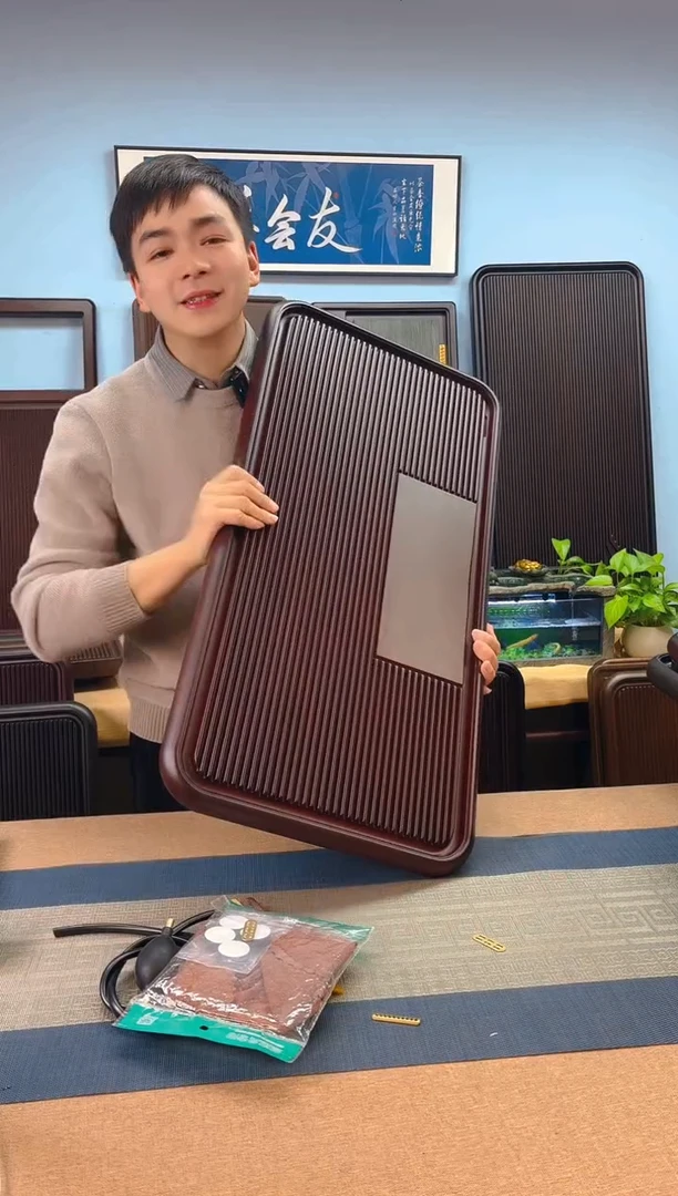 【闪购商品】凌龙黄色款式茶盘80*40*4