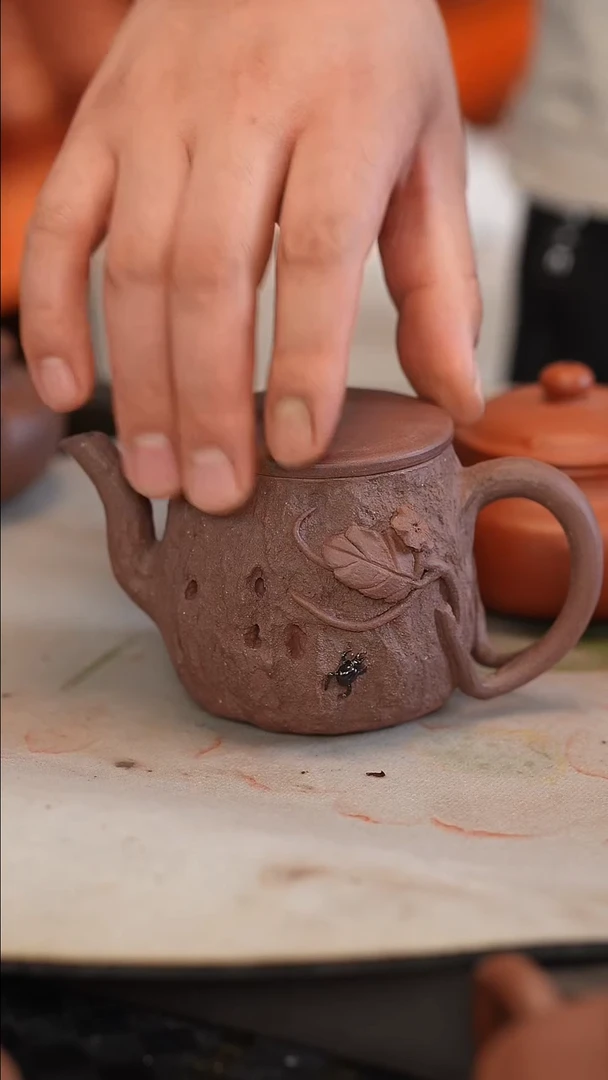 茶壶紫砂原矿手工制作