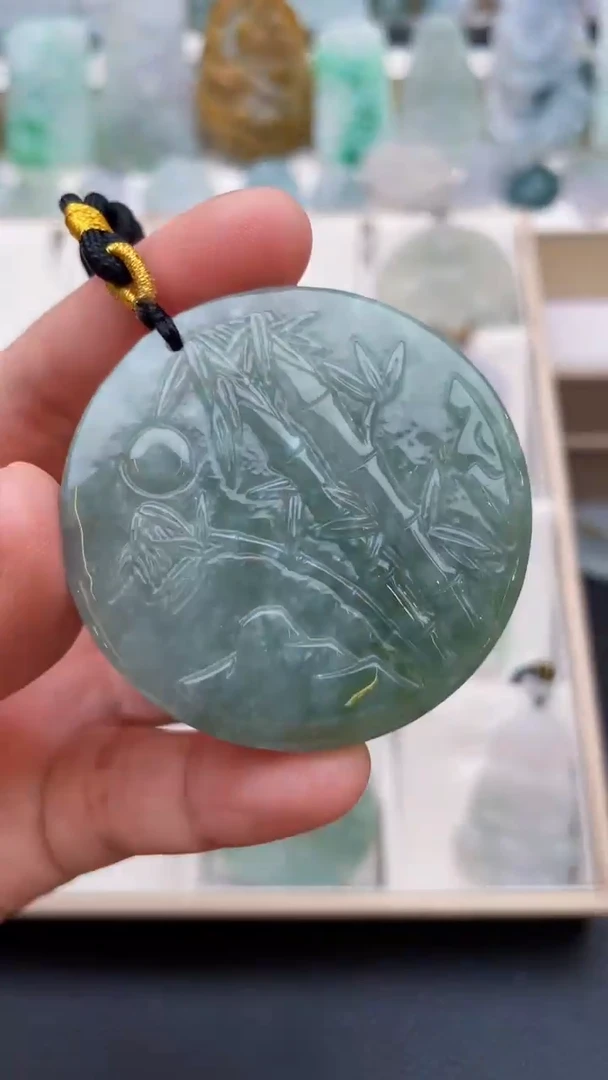 颈饰未镶嵌翡翠天然缅甸翡翠A货159