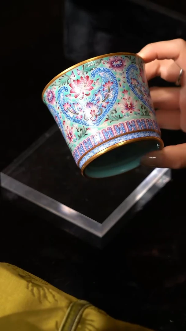 【闪购商品】Z溢珍预售30天先发茶巾松石绿如意容天杯