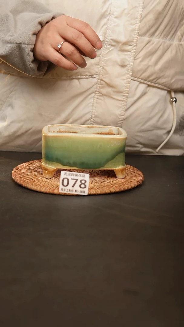 【闪购商品】瓷片078泥泥手工花盆口