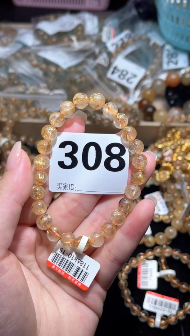 水晶手链未镶嵌水晶手串