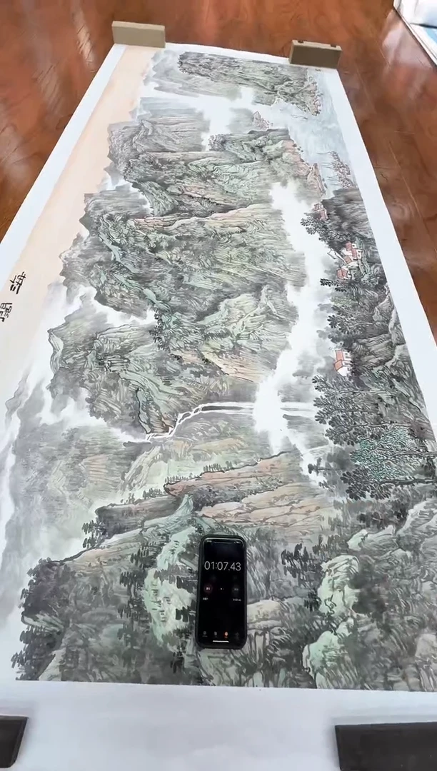国画用****3孙桂国老师作品，带合影证书16-14