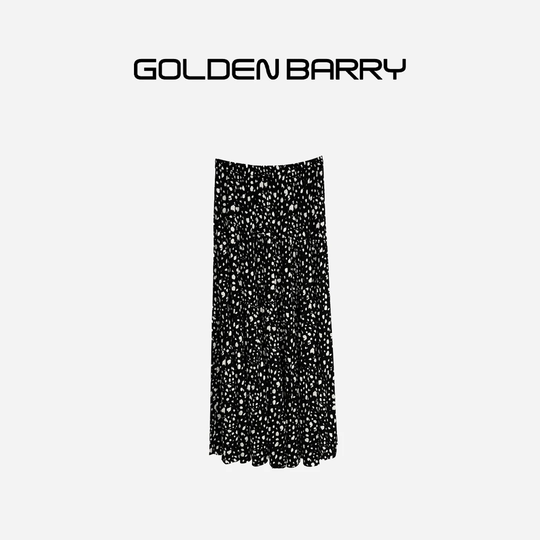 GOLDENBARRY|310114法式抽皱碎花半身裙