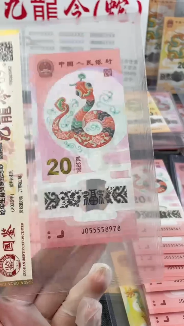 【闪购商品】塑料蛇钞九龙令05头尾号6321