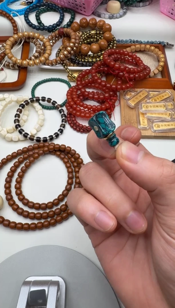 未镶嵌绿松石三通11