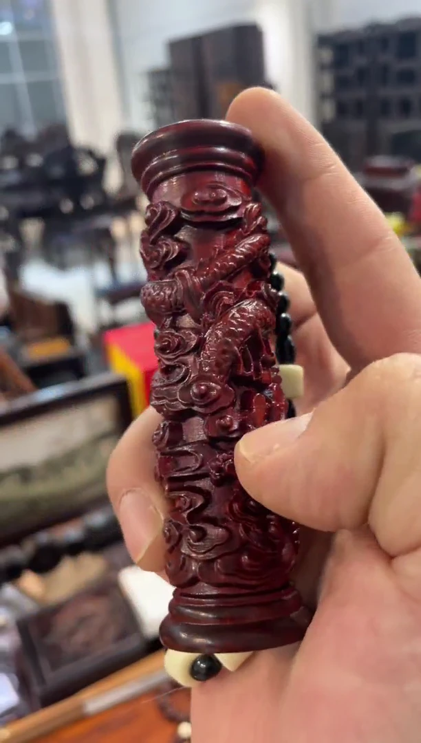 【闪购商品】木盘龙柱手把件啊啊啊