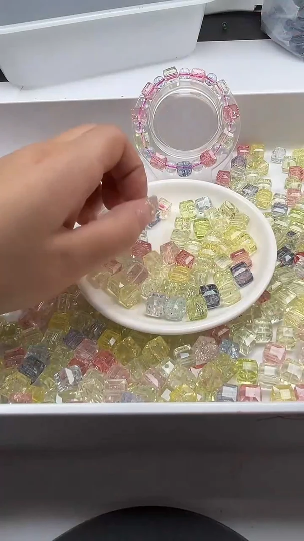 颈饰未镶嵌水晶w2928马卡龙阿赛方糖10mm*8颗