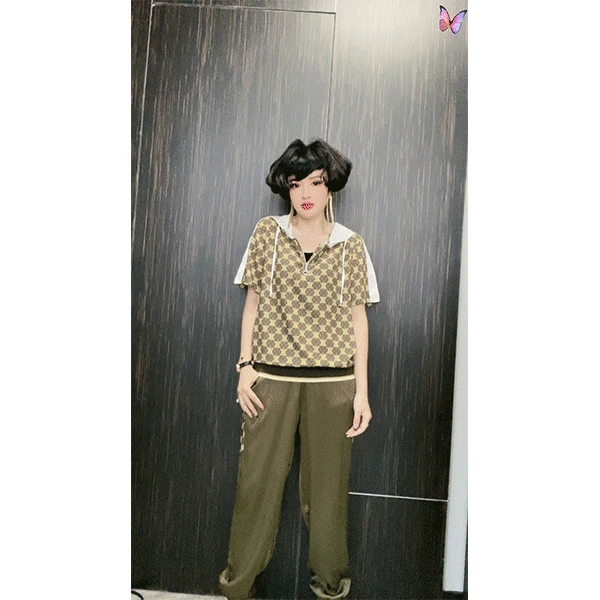 M901 时尚气质运动百搭复古套装