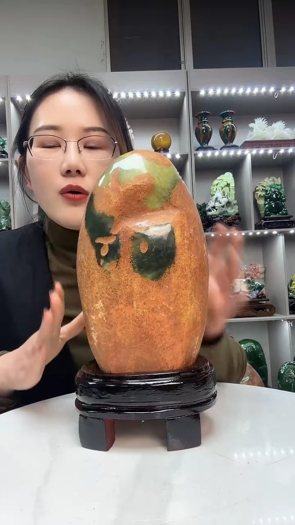 石材天然石材家居摆件办公室客厅玄关高档摆件