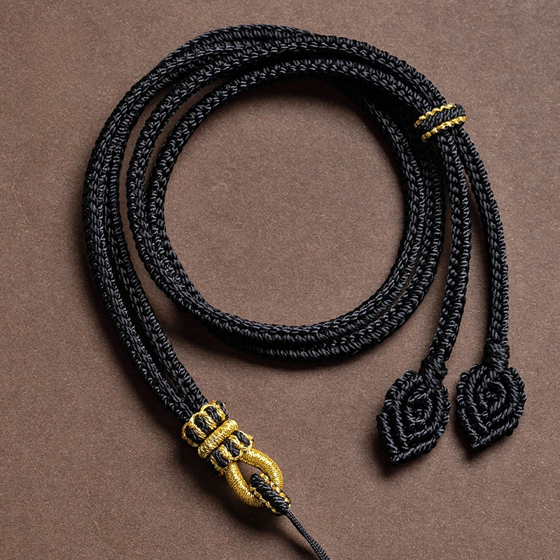 莲花结项链挂坠绳子纯手工玉坠挂绳子吊坠挂绳多功能吊坠挂绳编织