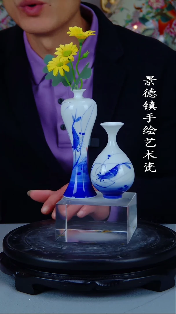 摆件陶瓷景德镇手工手绘陶瓷1