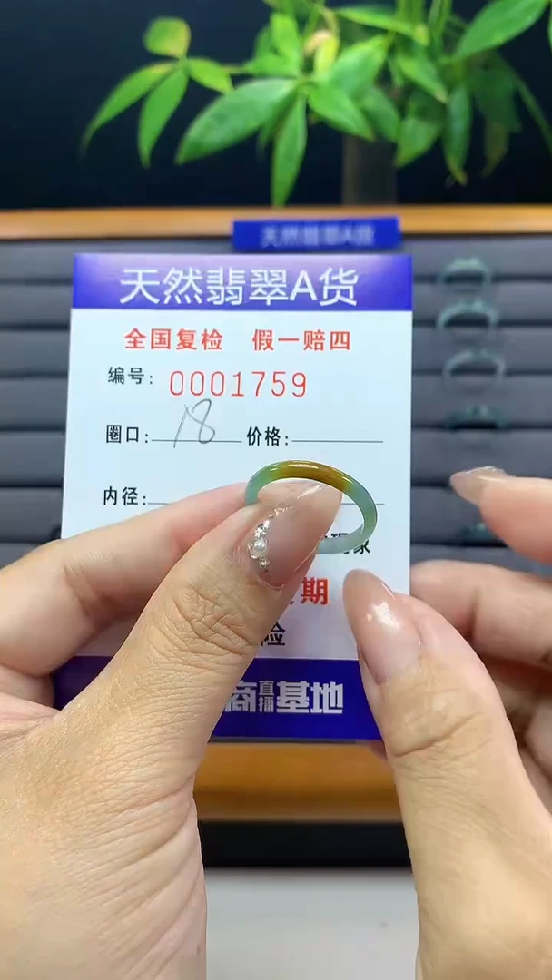 【闪购商品】翡翠戒圈未镶嵌天然翡翠A货1759