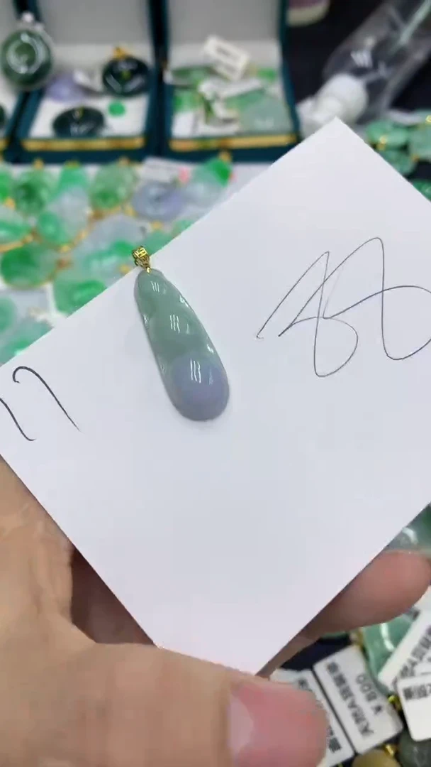 【闪购商品】翡翠颈饰18K金镶嵌1111111111