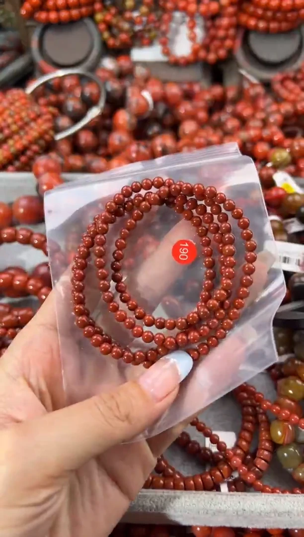 未镶嵌手串南红玛瑙4+
