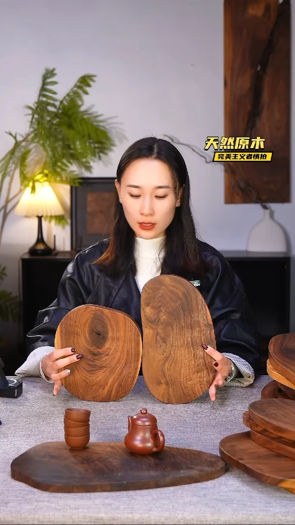 木北美黑胡桃原木.干裂疤结不属于商品质量问题完美主义者慎拍