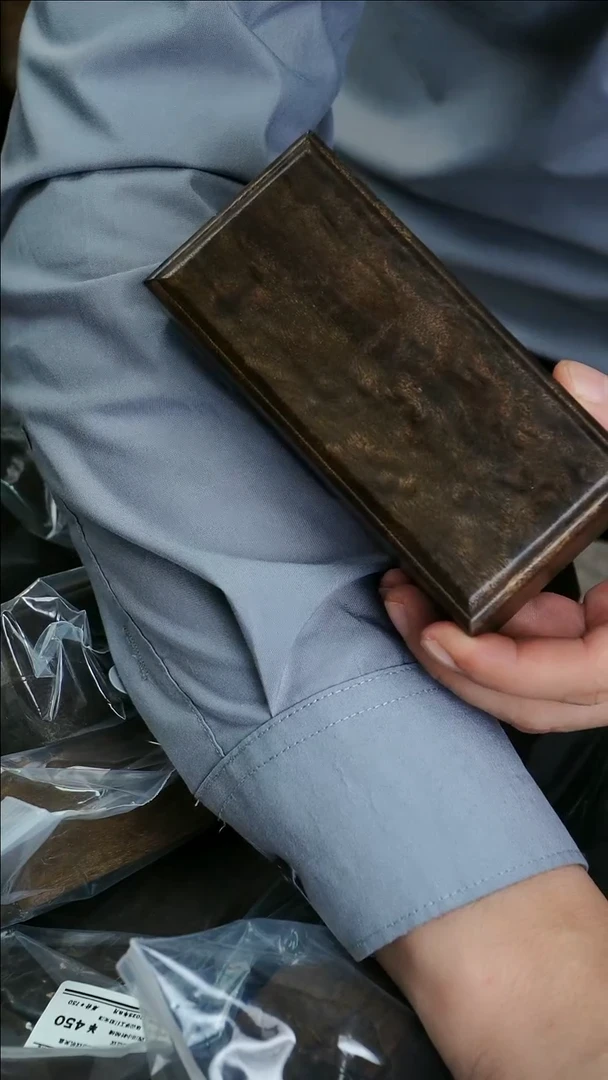 金丝楠枭*金丝楠木龙胆纹机关盒