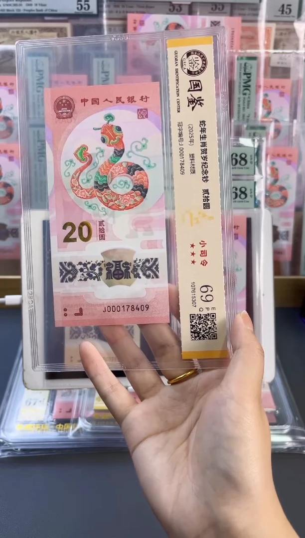 塑料蛇钞小司令 国鉴评级 69分 尾409