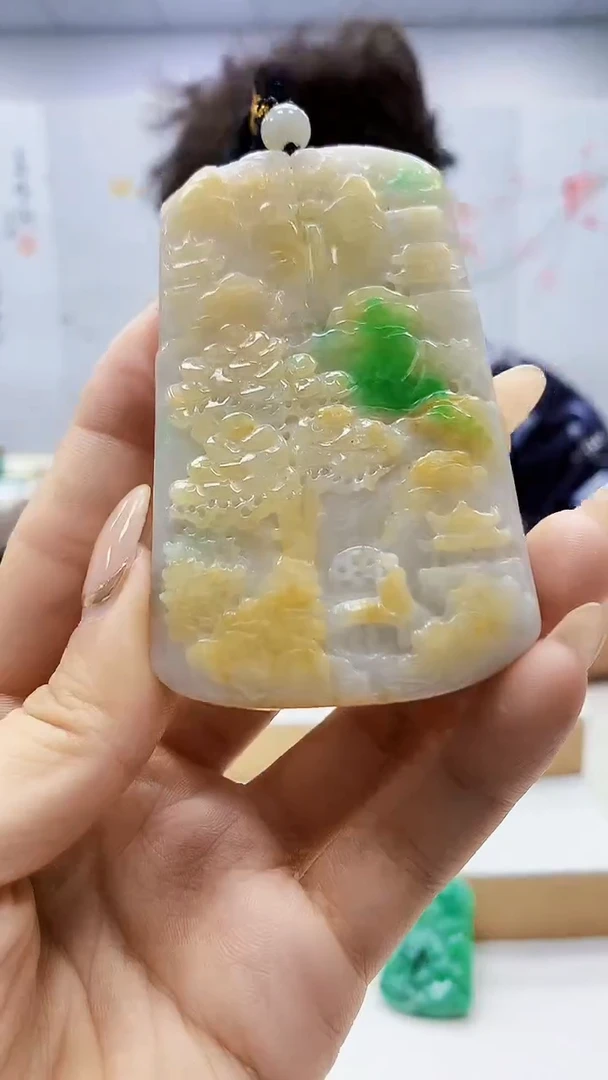 未镶嵌定制翡翠4688ty-毛货挂件33