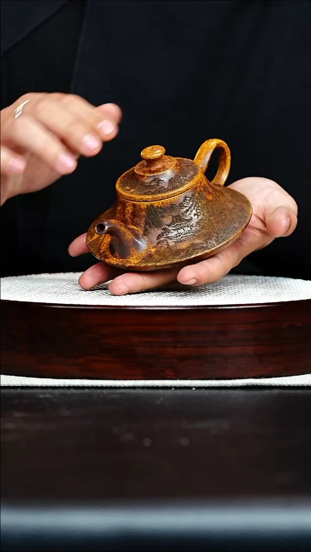 茶壶紫砂宜兴紫砂 云炉 龙骨金砂