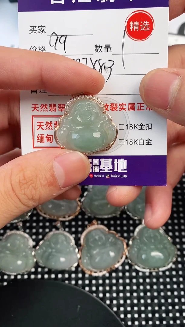 翡翠银S925镶嵌颈饰·