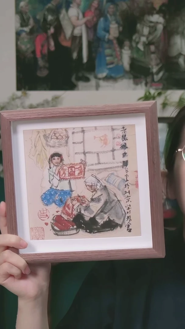 版画史国良《鼠》生肖摆台