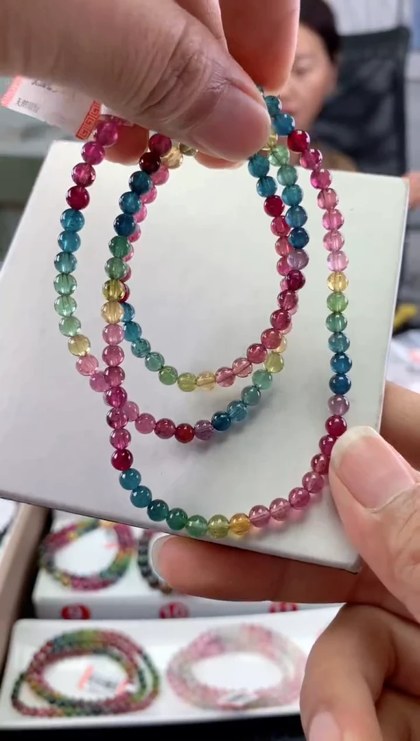 未镶嵌手串碧玺多样性发一条