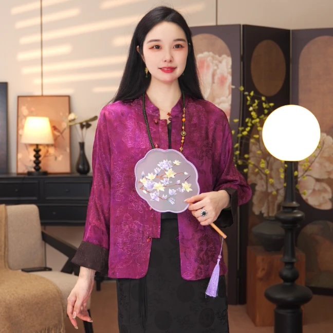 【金风玉露】2025新款春夏外套新中式宽松气质显瘦上衣女款