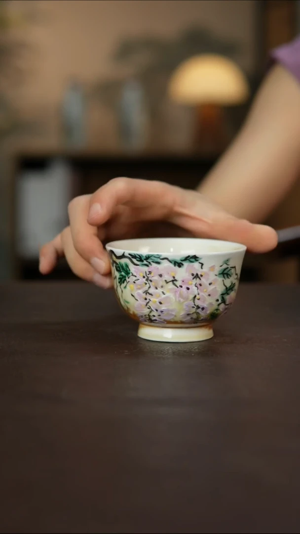 杯景德镇陶瓷杯碗柴烧多人微瑕