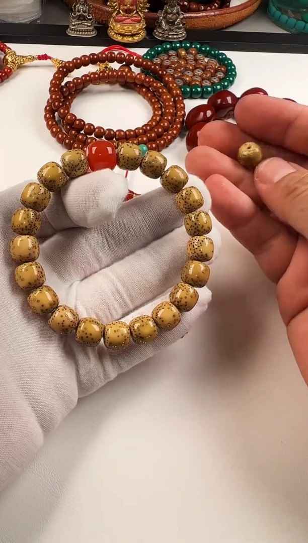 手串菩提足金镶嵌星月菩提