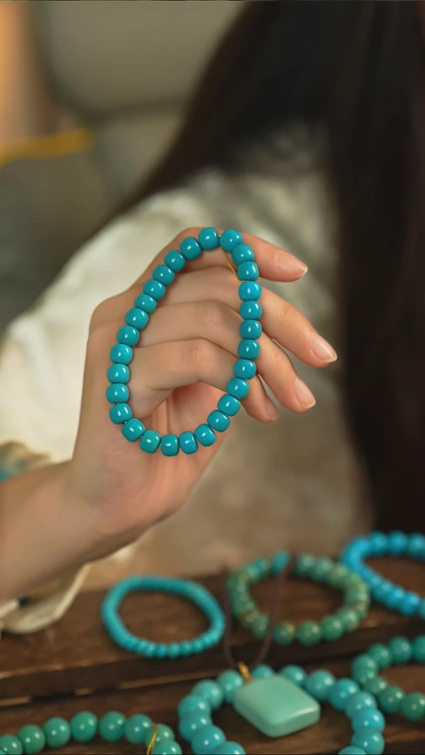 未镶嵌绿松石手串多样性发一